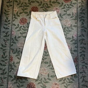 MNG denim, white wide leg baggy jeans size girls 12